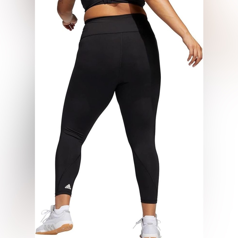 Adidas Black Tight Fit Aeroready Training Leggings, 7/8 Length, Size 3X,  NWT